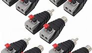 Speaker Phono Wire Cable to Audio Male Female RCA Connector Adapter Plug Jack 10 Pack (5 Male and 5 Female)
