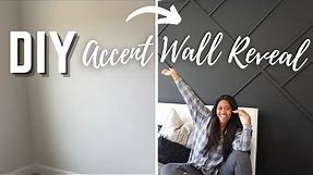 DIY Black Accent Wall | Accent Wall Reveal | Black Bedroom Wall