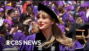 Taylor Swift speaks at NYU graduation ceremony in Yankee Stadium | full video