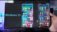How to Mirror iPhone Screen to Windows 11 PC & Laptop (No Mac Required) 100% FREE 2021