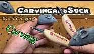 How to Wood carving a Mouse with Flex cut knifes out of basswood