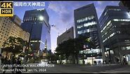 福岡市天神周辺を歩く4k60fps japan walking tour around Tenjin area in Fukuoka city