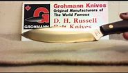 Grohmann Knives Sabre grind vs flat grind knives