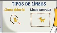 www.matecitos.com: 1º Primaria: Tipos de líneas. Líneas rectas y curvas, abiertas y cerradas
