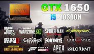 Asus TUF F15 Gaming - i5 10th gen 10300H + GTX 1650 Laptop Gaming Test in mid 2023