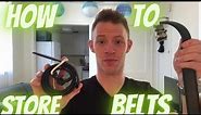 3 Ways To Store Your Belts !