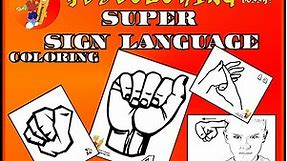 YesColoring Super Sign Language Alphabets