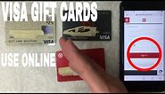 ✅ How To Use Visa Gift Cards Online 🔴