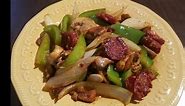 Smoked Sausage Stir Fry | Delicious quick and easy keto meal!