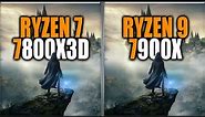 Ryzen 7 7800X3D vs 7900X Benchmarks - Tested in 15 Games and Applications