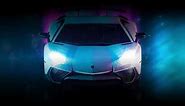 Lamborghini Aventador Neon Live Wallpaper