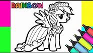 How To Color Rainbow Dash,My Little Pony,Coloring,MLP