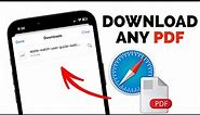 How to Download PDF FILE in iPhone from Safari Browser [ Quick Video ]