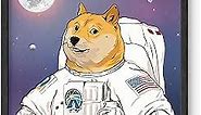 HAUS AND HUES AstroDoge Funny Poster Dorm Decor Funny Doge Meme Poster for College Room Decor | Cool Posters and Funny Meme Posters for Teens | Doge Poster, Unframed, 12” x 16”