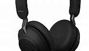 Jabra Evolve2 65 MS Wireless Headphones with Link380a, Stereo, Black – Bluetooth Headset for Calls and Music, 37 Hours of Battery Life, Passive Noise Cancelling