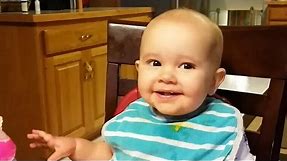 Baby's "evil laugh" goes viral