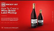 How to make a Wine Bottle Mockup | Photoshop Mockup Tutorial