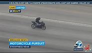 Motorcyclist leads authorities on high-speed chase through San Gabriel Valley | ABC7