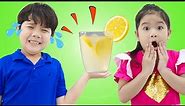 Sammy and Sarah Makes Colorful Yummy Fruit Juices Drinks for Kids