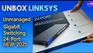 แกะกล่อง Unbox - LINKSYS (LGS124-AP) 24 Port Gigabit Switching Hub - NEW 2021