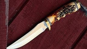 Legendary Uncle Henry 153UH Golden Spike Knife -- Best Hunting/Survival Fixed Blade Knife