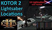 Star Wars KOTOR 2 Lightsaber Locations Guide | Every Planet Locations | How to Get Every Lightsaber