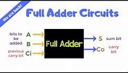 What is Full Adder ?| Learn under 5 min | Adder circuit | Digital Circuit | DE.19