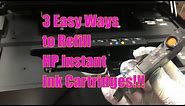 3 Easy Ways to Refill HP Instant Ink Cartridge 902 934 935 564 920 Freedom to Refill Reset Video 1