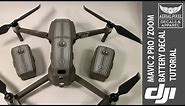 Mavic 2 Battery Decal Skin and Racing Stripes Installation