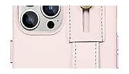 SaharaCase FingerGrip Case Cover for Apple iPhone 14 Pro 6.1-inch Display (2022) [Shockproof Bumper] Rugged Protection Integrated Kickstand Anti-Slip Grip Slim Fit (Pink)