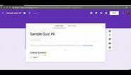 The Basics of Creating a Quiz in Google Forms