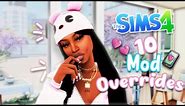10 Mod Overrides For Realistic Gameplay In The Sims 4!😍💕(CC Included)