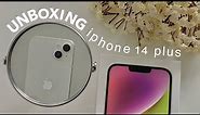 starlight iphone 14 plus  unboxing + set-up