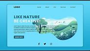 Responsive Website Landing Page Design | Title (Creative Nature) - Only Using CSS & HTML