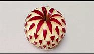 Simple Apple Beautiful Design - Intermediate Lesson 2 By Mutita Art Of Fruit And Vegetable Carving
