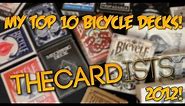 My Top 10 Bicycle Decks - Thecardists