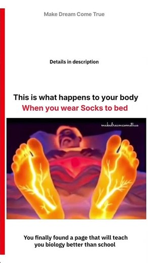 🧦 This is What happens to your body 😴 when you wear Socks to Bed 🩺 | MDCT