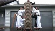 Karate master breaks 35 bricks with bare hands!