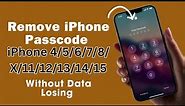 How to bypass Screen passcode iPhone 4/5/6/7/8/11/12/13/14/15 Series !! New Method 2024