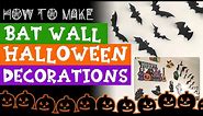 How to Make a Bat Wall for Halloween | Cricut Wall Decorations