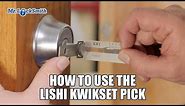 How to use the Lishi Kwikset Pick | Mr. Locksmith™