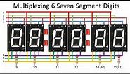 Multiplexing 6 Seven Segment Digits to Make Digital Clock using Arduino with Code by Manmohan Pal