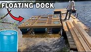 Building a Floating Dock DIY - how to build a dock with Barrels