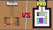 Minecraft - NOOB VS PRO (Secret Base in Minecraft)