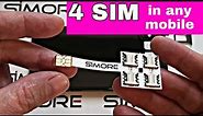 SUPPORT 4 SIM IN ANY MOBILE