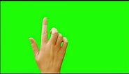 Finger Tap Green Screen