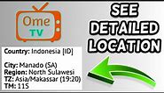 How to see exact location of people in Ome TV!