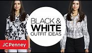 Black and White Outfit Ideas: Day to Night Monochrome Lookbook | JCPenney
