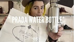 PRADA WATER BOTTLE UNBOXING AND REVIEW | LUXURY SHOPPING HAUL | LUXURY REVIEW | LUXURY THRIFTING