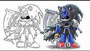 How to draw Metal Sonic